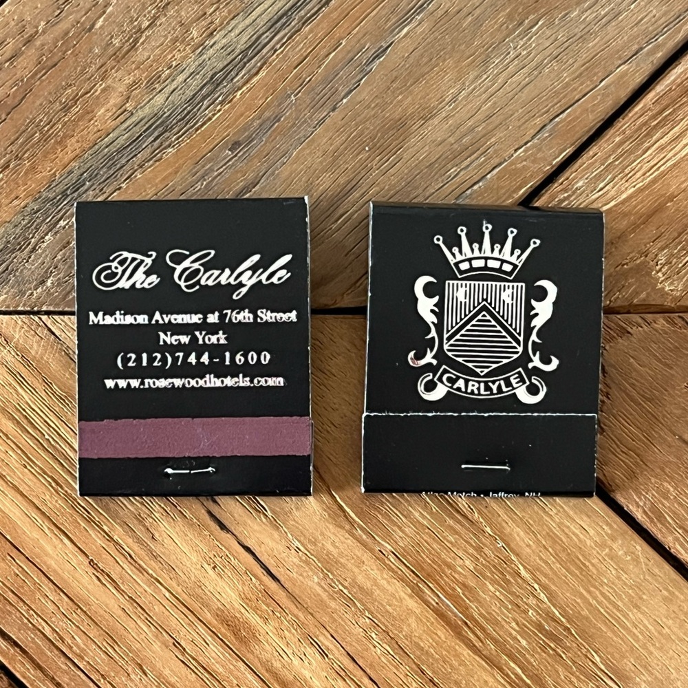 The Carlyle Hotel Matchbook